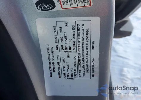 2016 Chevrolet Equinox Lt z USA, uszkodzony, nr VIN 2GNFLFEK3G6179447